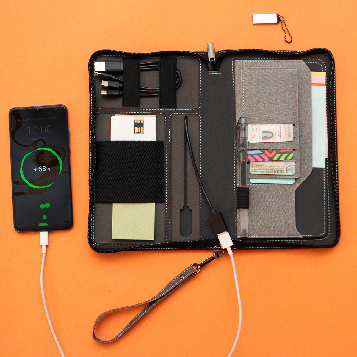 ORGANIZADOR PERSONAL CON POWER BANK DE 6,000 MAH. - Imagen 2