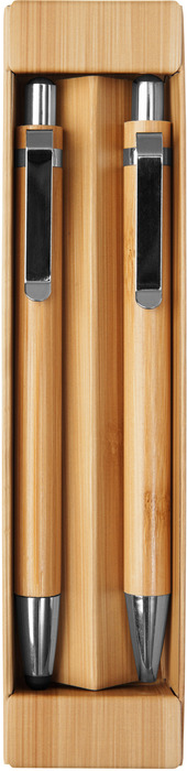 SET DE BOLIGRAFO Y LÁPIZ MECÁNICO DE BAMBÚ "NAGANO DUO"